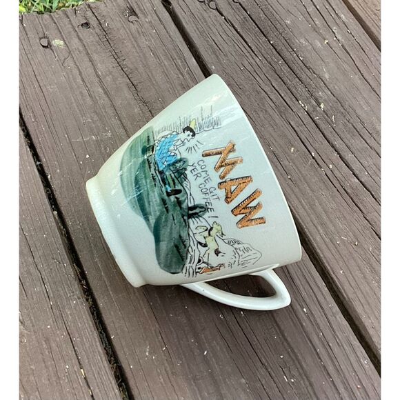 Vintage MAW Coffee Mug Candle Cowboy‎ Scent 15oz Premium Wax Handmade Repurposed - Picture 4 of 7